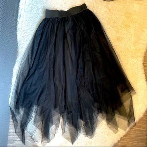 Designer black skirt